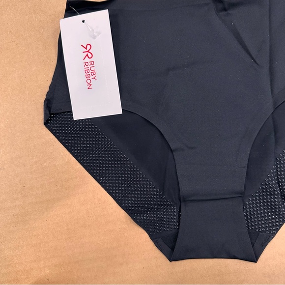 New Ruby Ribbon Second Skin Brief Panties Black - Picture 2 of 4